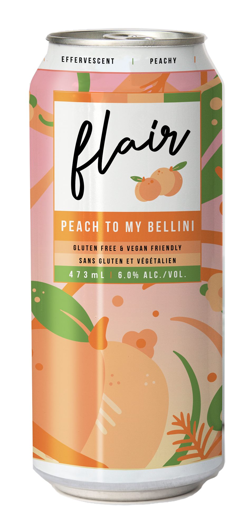 Flair Peach Bellini Cocktail Cider 24x473 mL